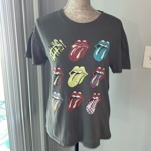 The Rolling Stones Pop Art Tongue Logo size Medium.  Great condition